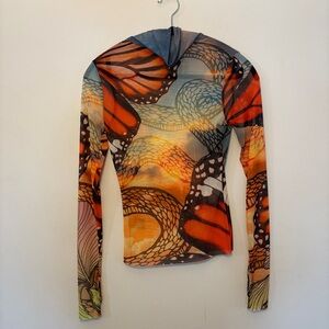 AFRM Monarch-Inspired Long Sleeve Top
